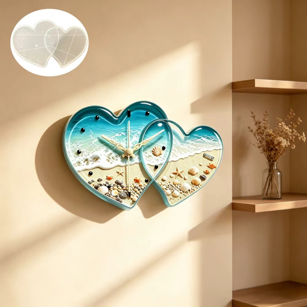 แม่พิมพ์เรซิ่นรูปหัวใจนาฬิกา แ - Resin Art Heart บทวิจารณ์และราคา