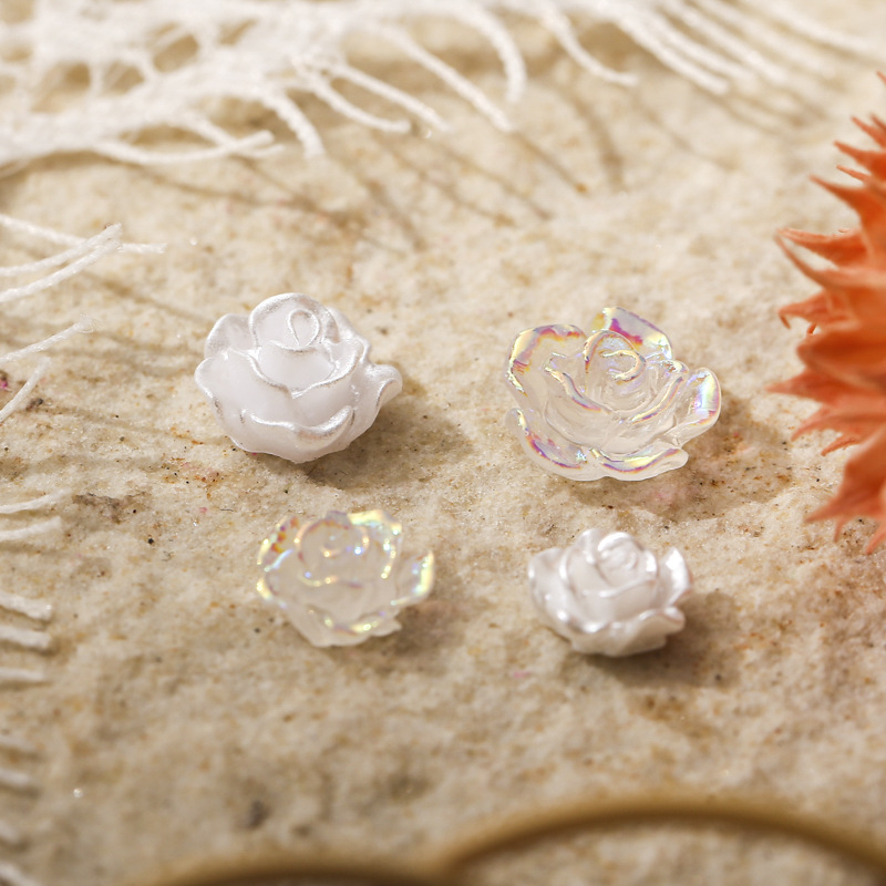 50PCS 6/8/10MM สีขาว Rose ดอกไ - Resin Art Rose Petals บทวิจารณ์และราคา