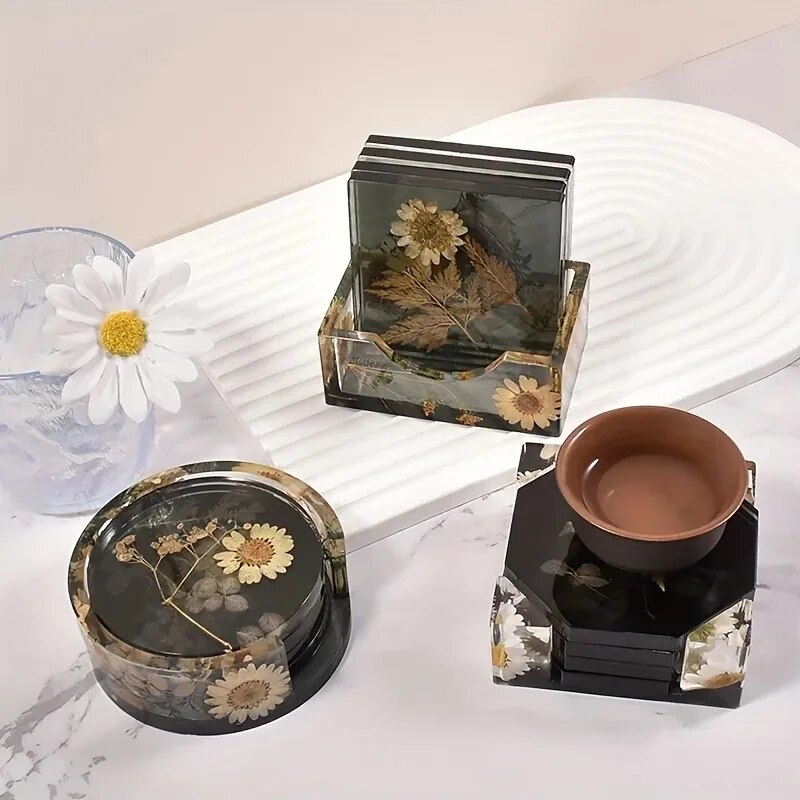 Coaster เรซินแม่พิมพ์ชุดรวม 1  - Resin Art Case บทวิจารณ์และราคา