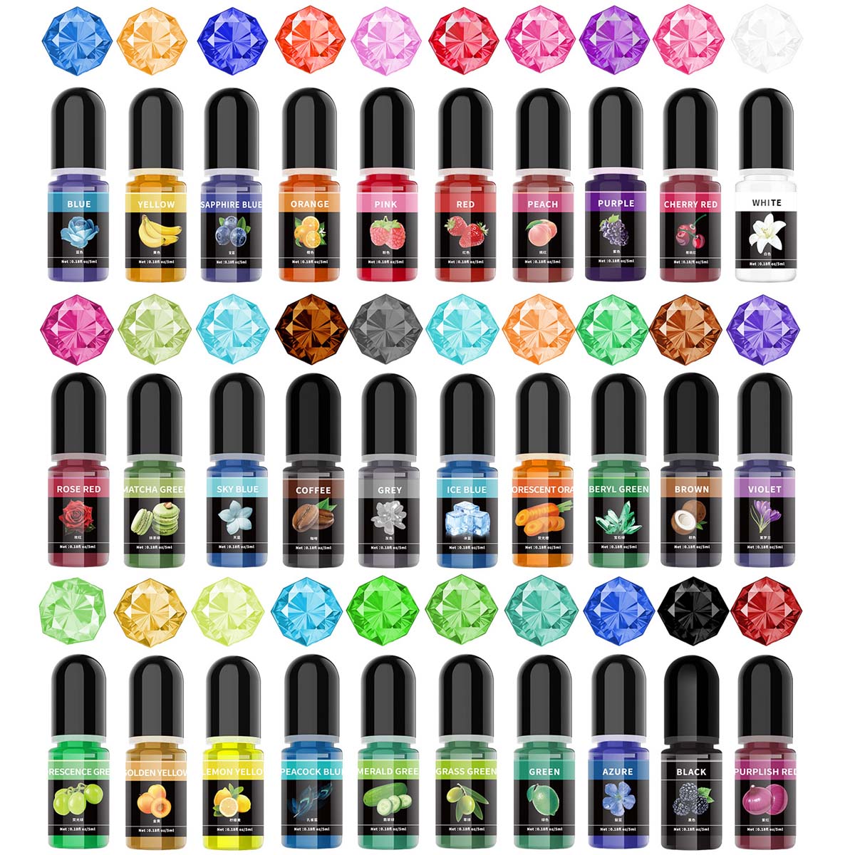 5 ml/ขวดอีพ็อกซี่เรซิ่นPigment - Resin Art Bottle บทวิจารณ์และราคา