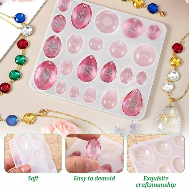 แม่พิมพ์ซิลิโคนสำหรับทำอัญมณี  - Resin Art Heart บทวิจารณ์และราคา