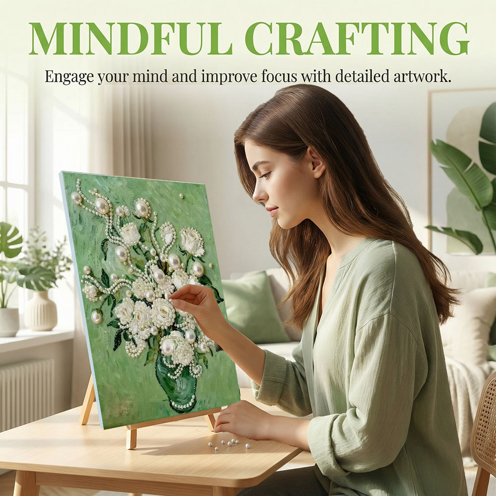 ชุดภาพวาดไข่มุก DIY Huacan สำห - Resin Art Rose บทวิจารณ์และราคา